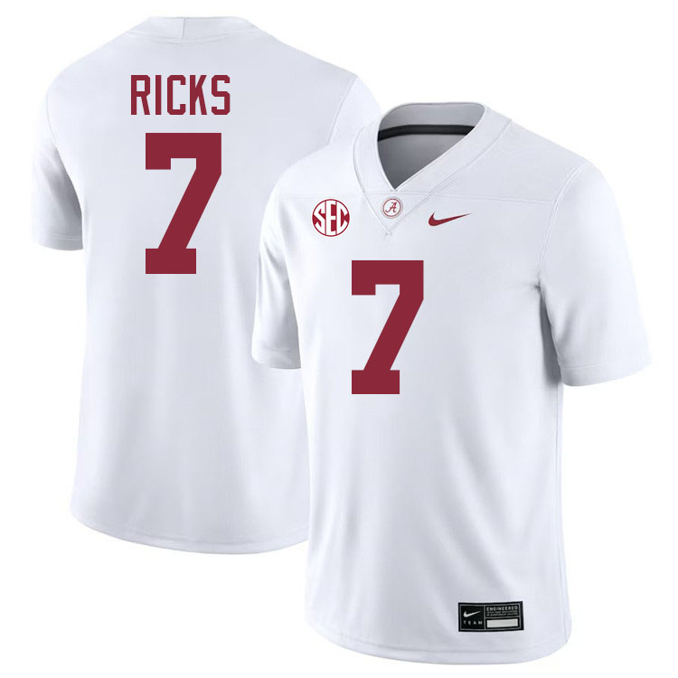 Eli Ricks Alabama Jersey,University Of Alabama Crimson Tide Football Jersey,Uniforms-White